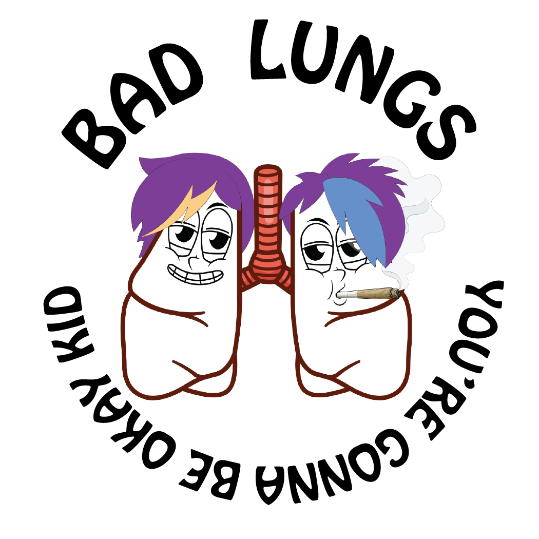 Bad Lungs Band Album Patch Design